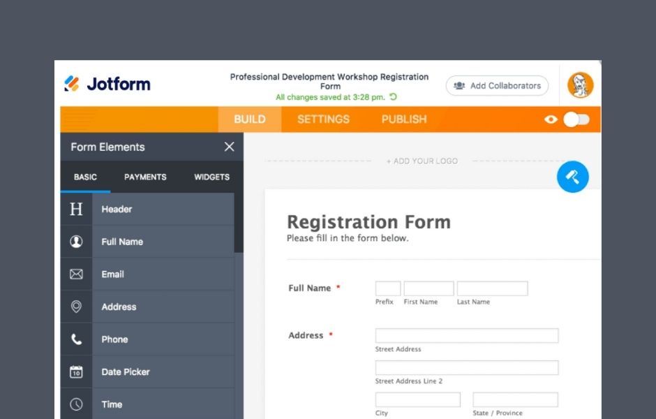 Google Form Alternative 3 Jotform