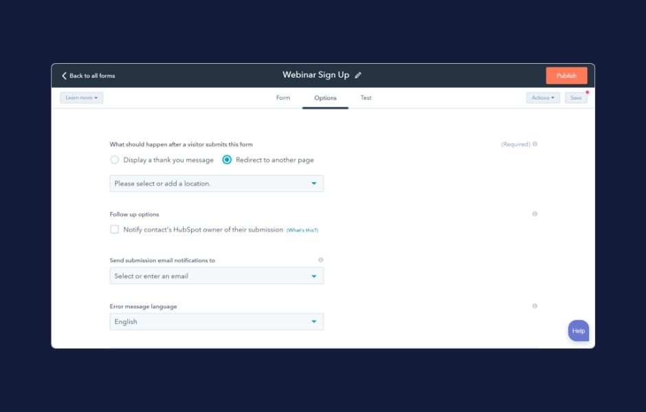 Google Form Alternative 5 hubspot