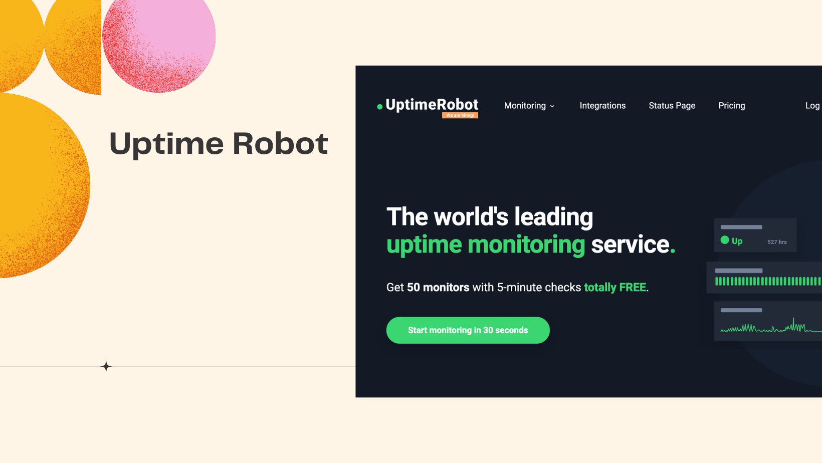 Uptime Robot Best Website Monitoring Tools 